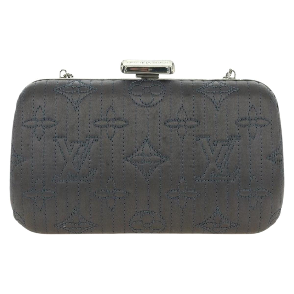 LOUIS VUITTON Monogram Motard Minodiere Clutch Bag Gray M95802 LV Auth 175928V