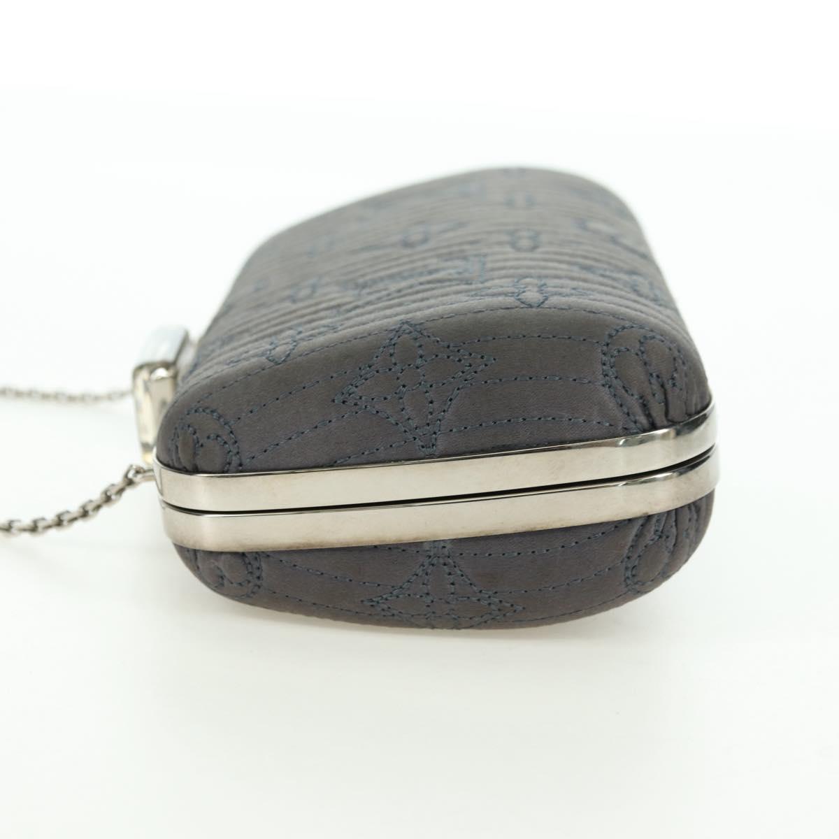 LOUIS VUITTON Monogram Motard Minodiere Clutch Bag Gray M95802 LV Auth 175928V