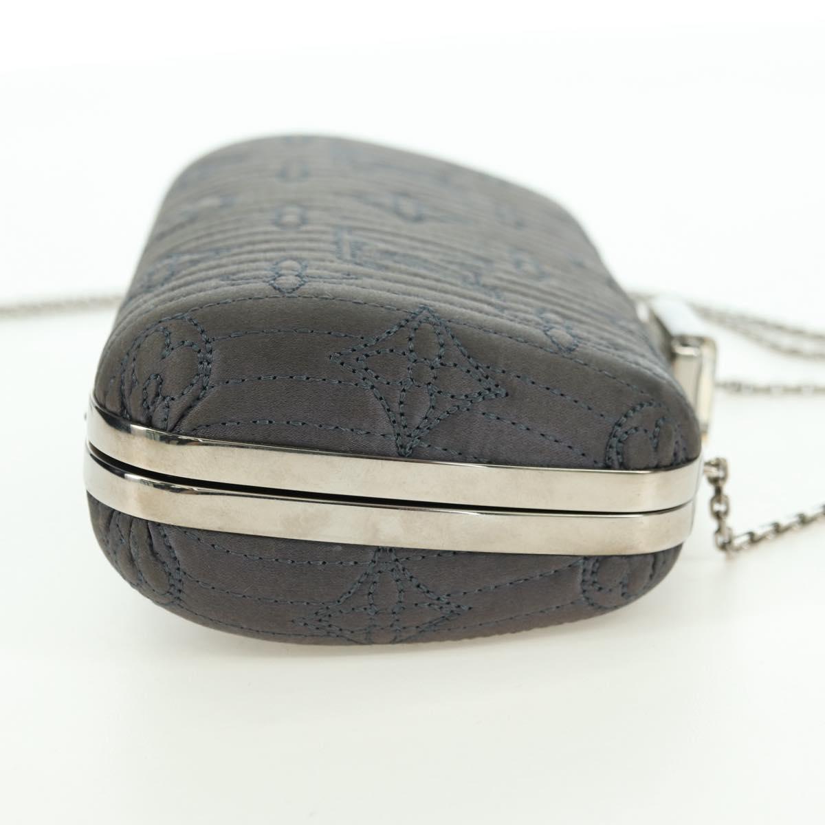 LOUIS VUITTON Monogram Motard Minodiere Clutch Bag Gray M95802 LV Auth 175928V