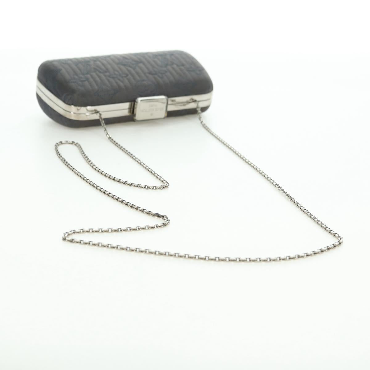 LOUIS VUITTON Monogram Motard Minodiere Clutch Bag Gray M95802 LV Auth 175928V