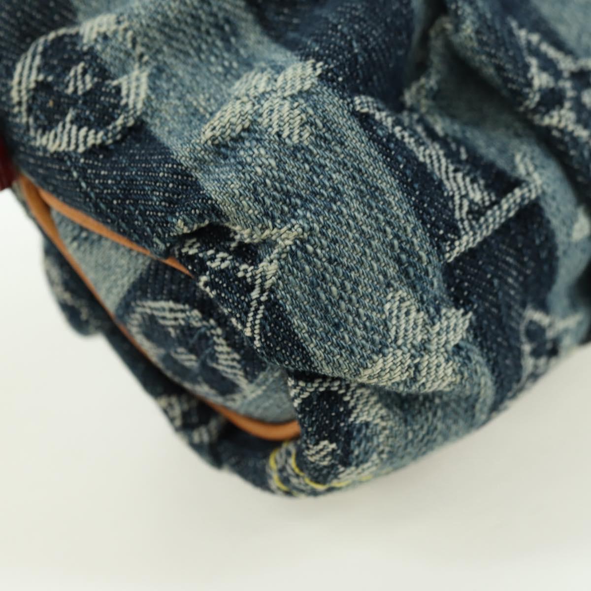 LOUIS VUITTON Monogram Denim Trousse Leie Pouch Blue M95335 LV Auth 175930SAV