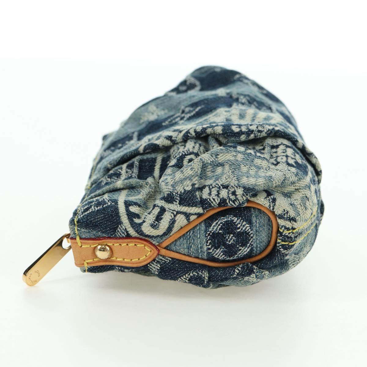LOUIS VUITTON Monogram Denim Trousse Leie Pouch Blue M95335 LV Auth 175930SAV