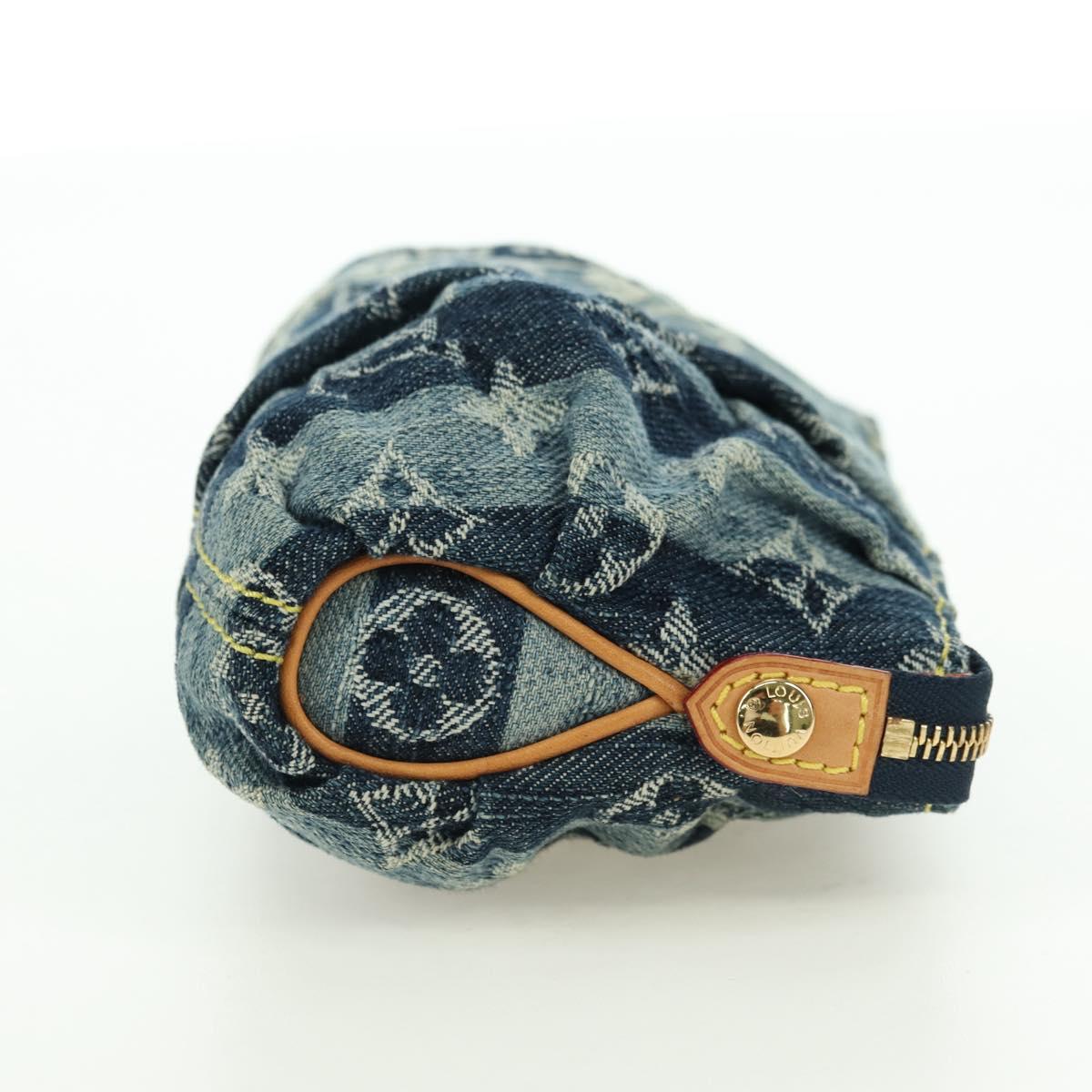 LOUIS VUITTON Monogram Denim Trousse Leie Pouch Blue M95335 LV Auth 175930SAV