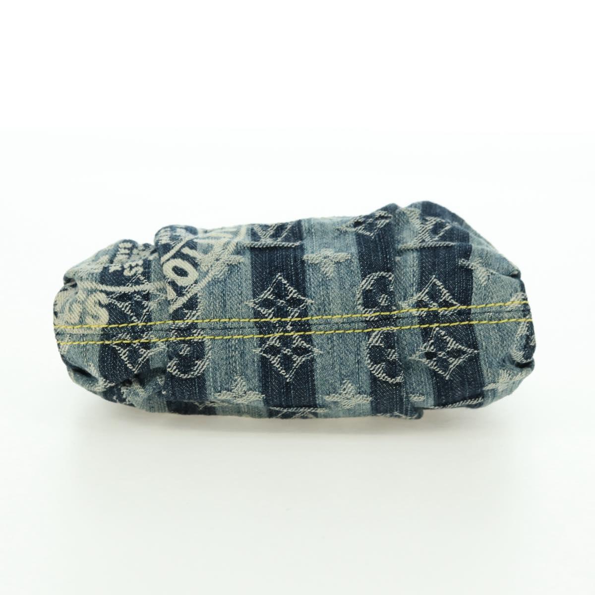 LOUIS VUITTON Monogram Denim Trousse Leie Pouch Blue M95335 LV Auth 175930SAV
