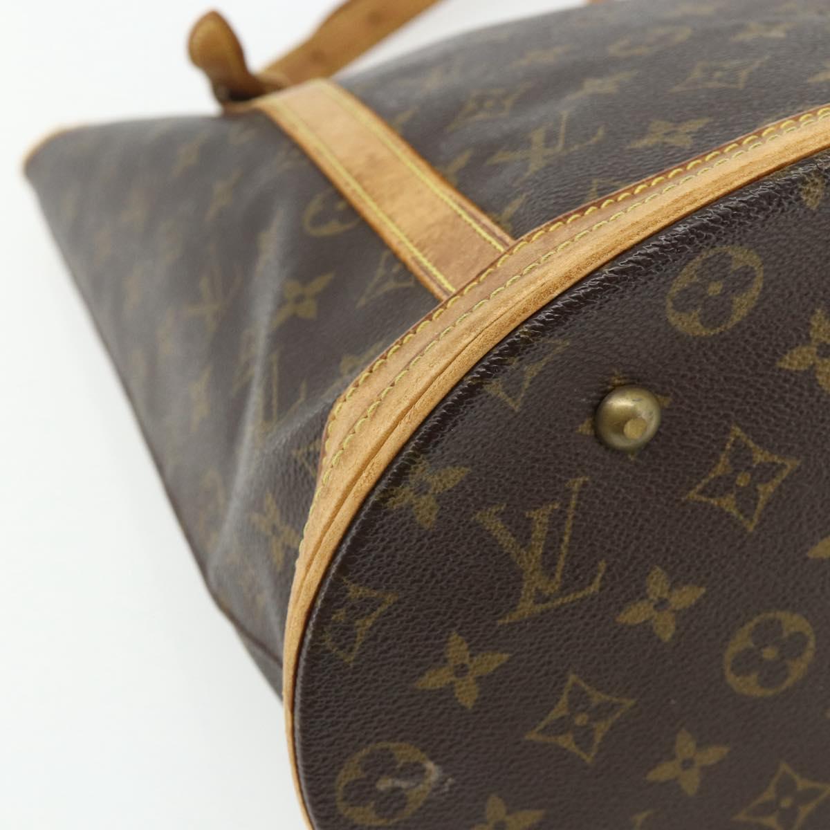 LOUIS VUITTON Monogram Bucket GM Shoulder Bag M42236 LV Auth 175952