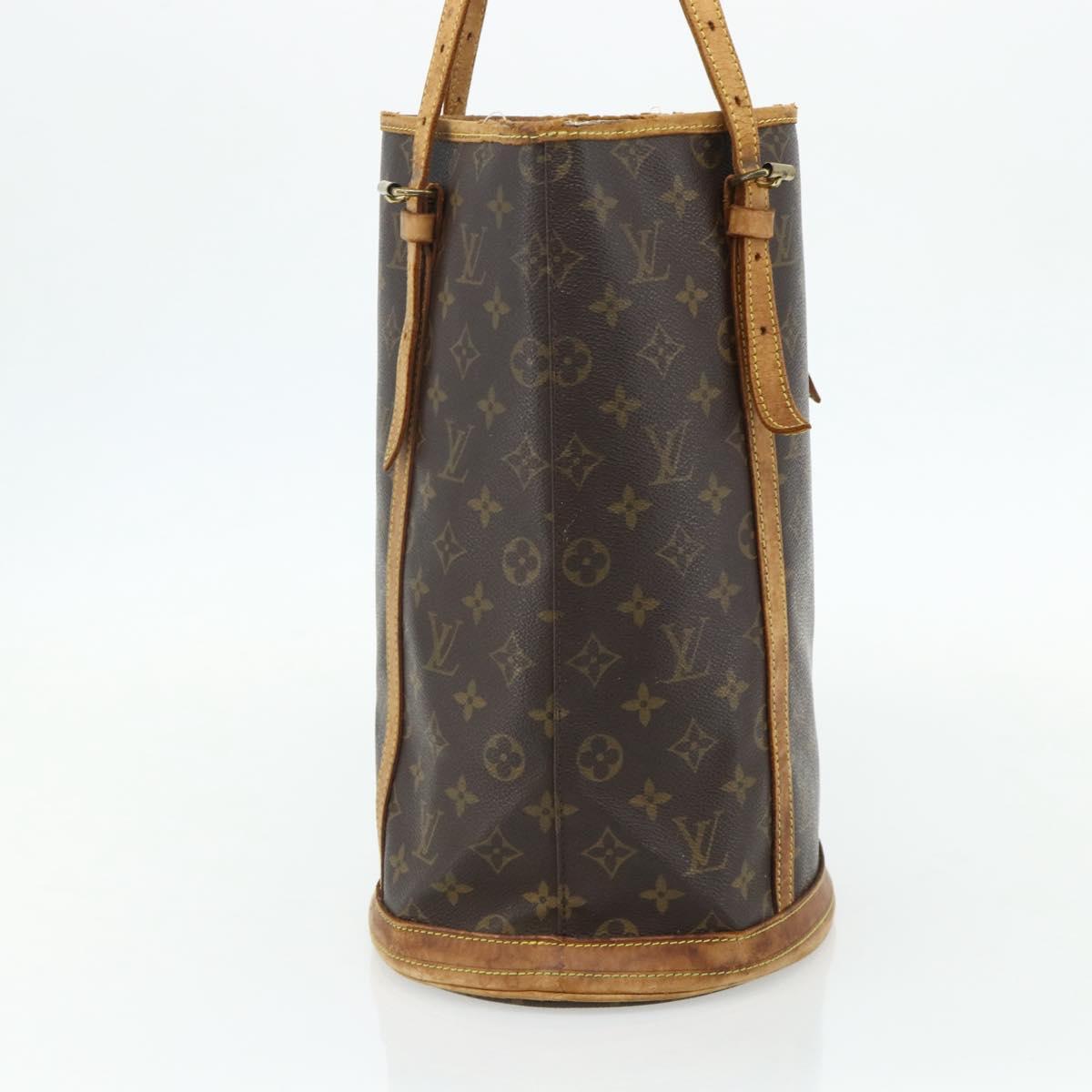 LOUIS VUITTON Monogram Bucket GM Shoulder Bag M42236 LV Auth 175952