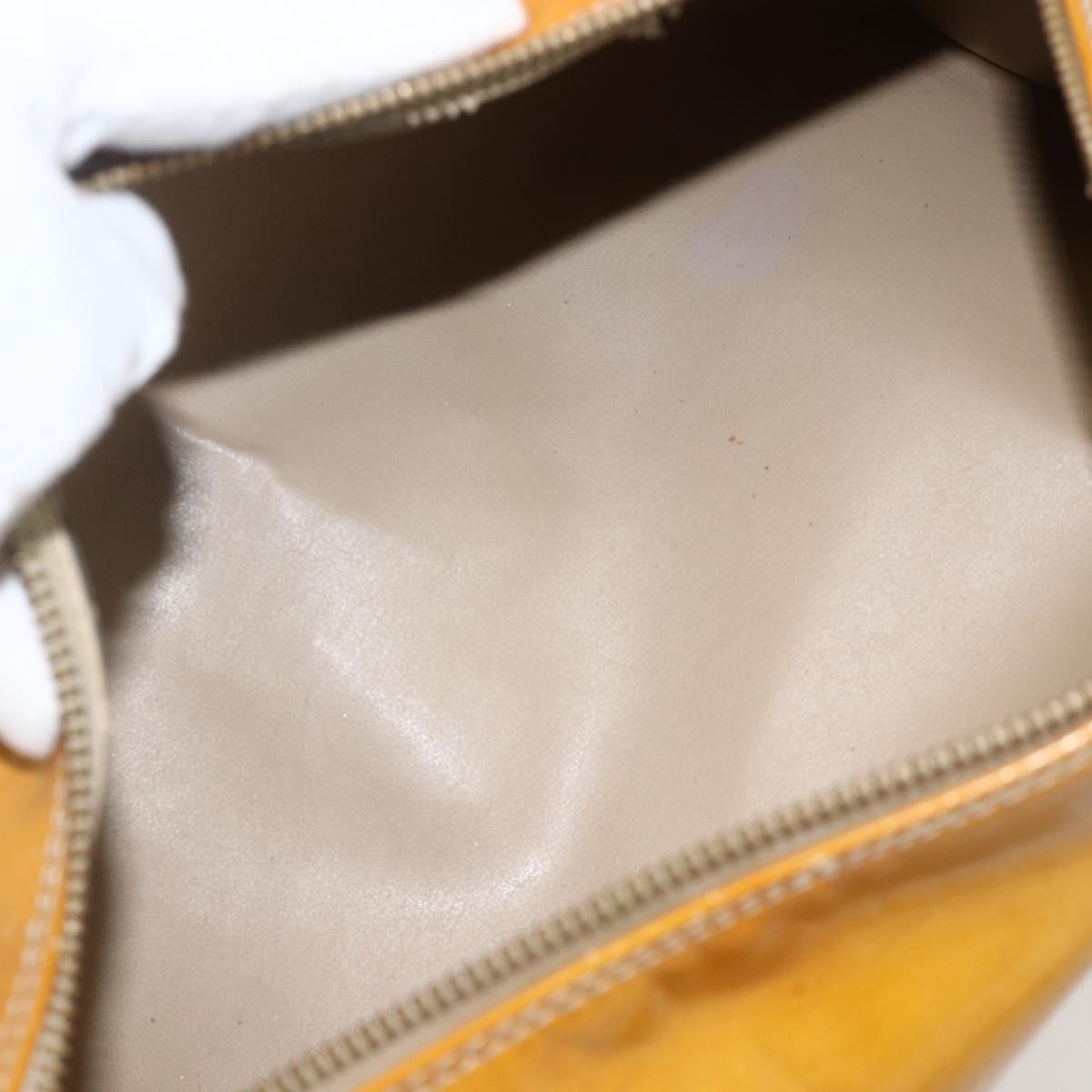 LOUIS VUITTON Monogram Vernis Bedford Hand Bag Beige M91006 LV Auth 175968