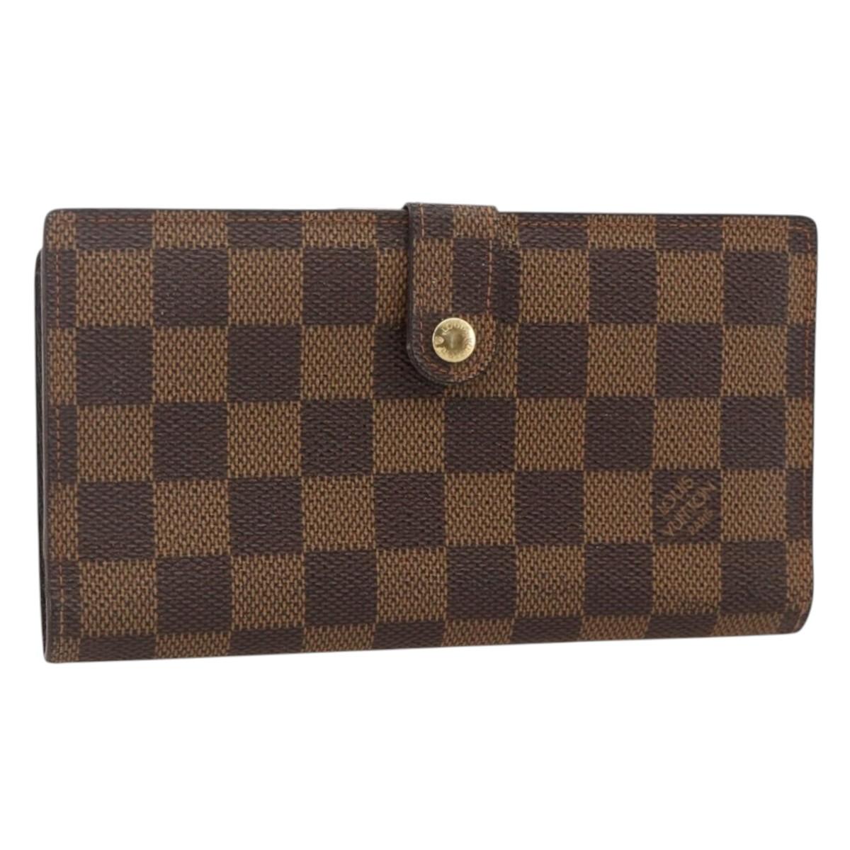 LOUIS VUITTON Damier Ebene Continental Clutch Wallet T61219 LV Auth 175980
