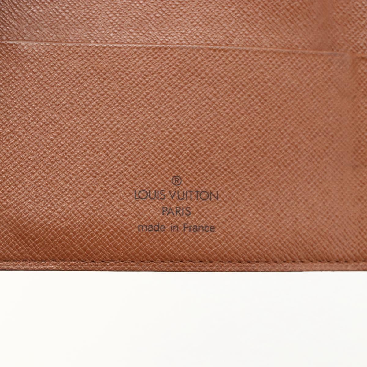 LOUIS VUITTON Monogram Agenda MM Day Planner Cover R20105 LV Auth 175981