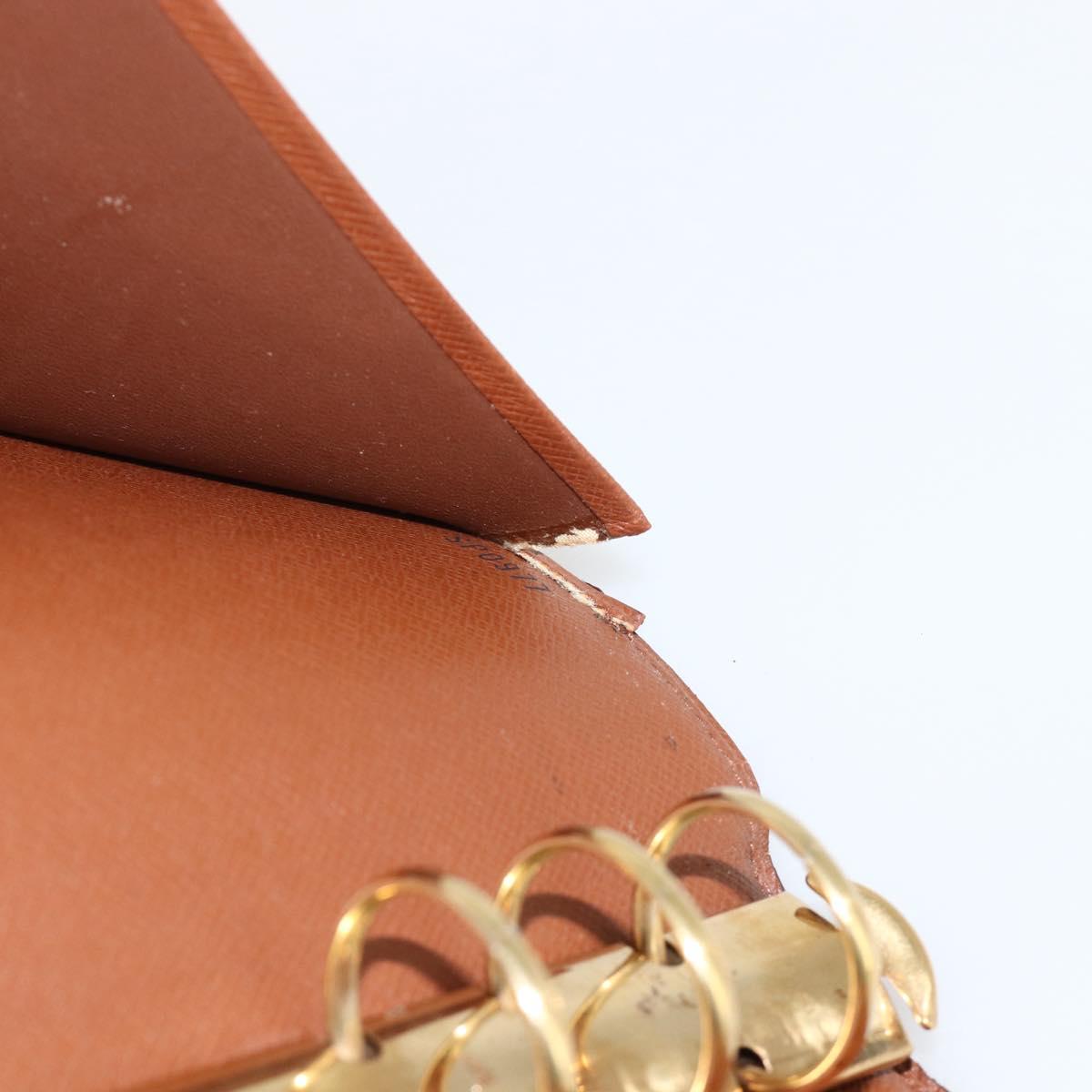 LOUIS VUITTON Monogram Agenda MM Day Planner Cover R20105 LV Auth 175981