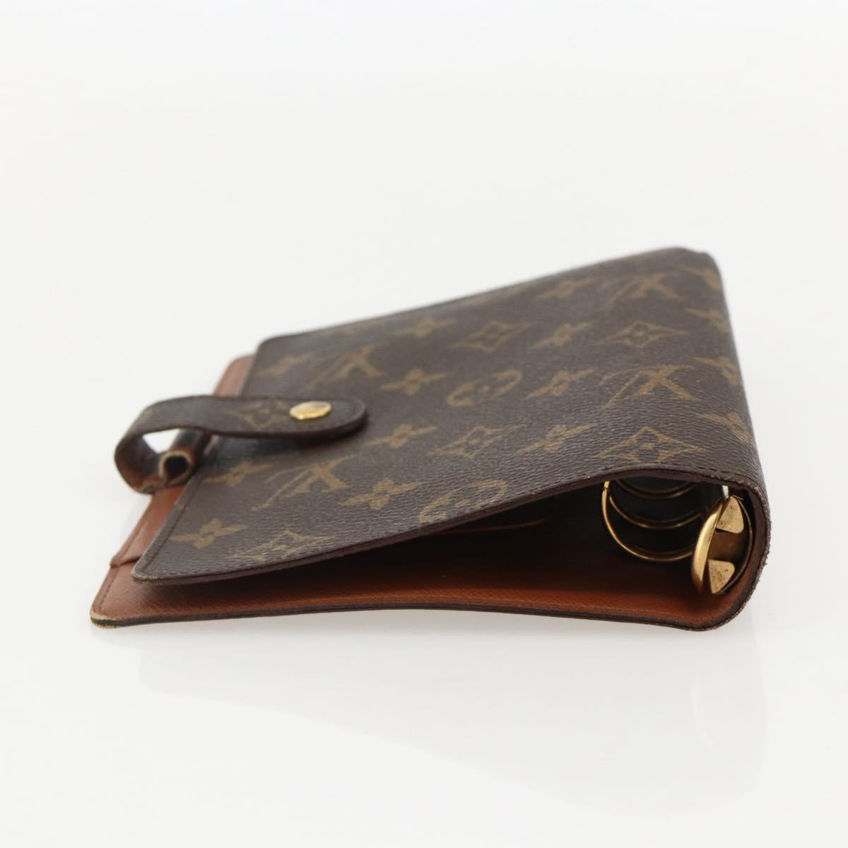 LOUIS VUITTON Monogram Agenda MM Day Planner Cover R20105 LV Auth 175981