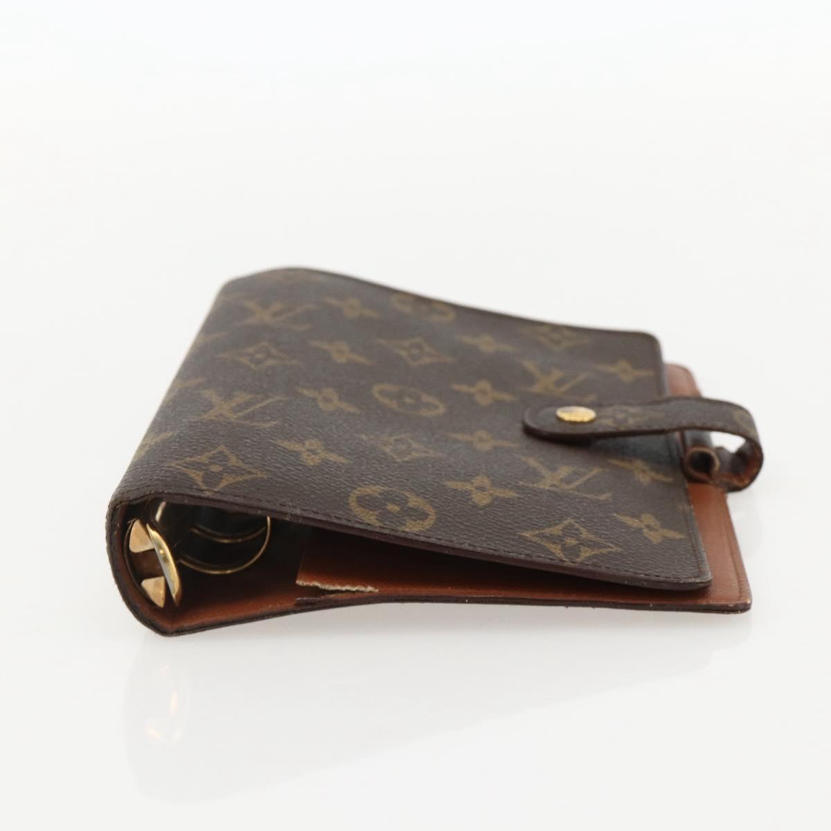 LOUIS VUITTON Monogram Agenda MM Day Planner Cover R20105 LV Auth 175981