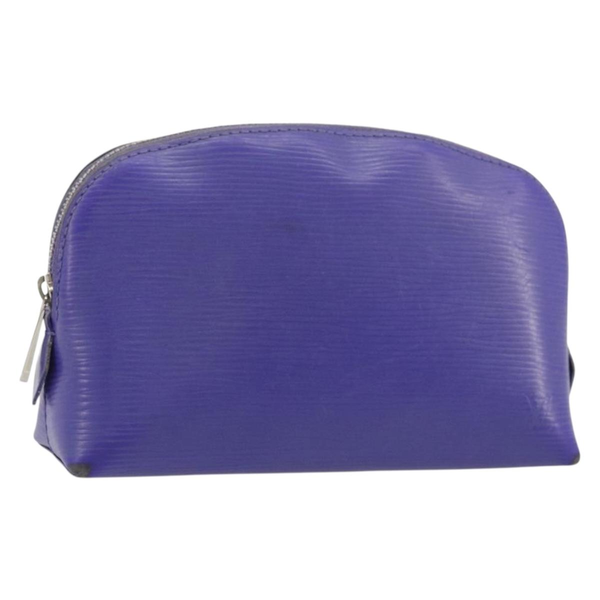 LOUIS VUITTON Epi Pochette Cosmetic PM Cosmetic Purple Fig M4063G LV Auth 175984
