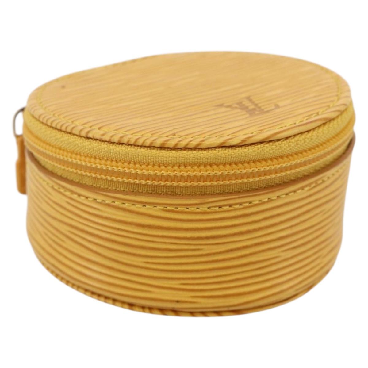 LOUIS VUITTON Epi Ecrin Bijoux8 Jewelry Box Yellow M48229 LV Auth 175985A