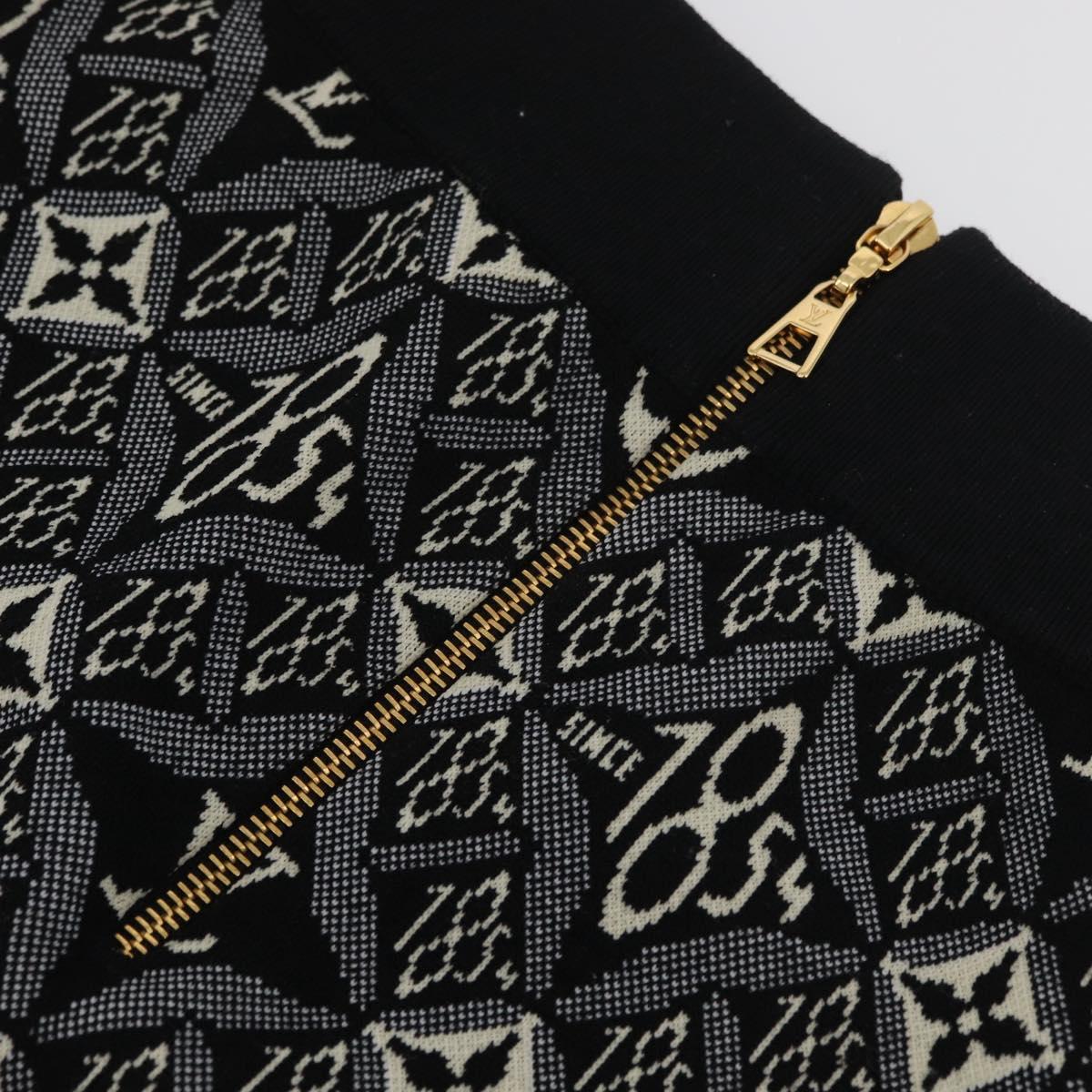 LOUIS VUITTON Pre Owned 1854 Print Knit Skirt Navy LV Auth 175993A