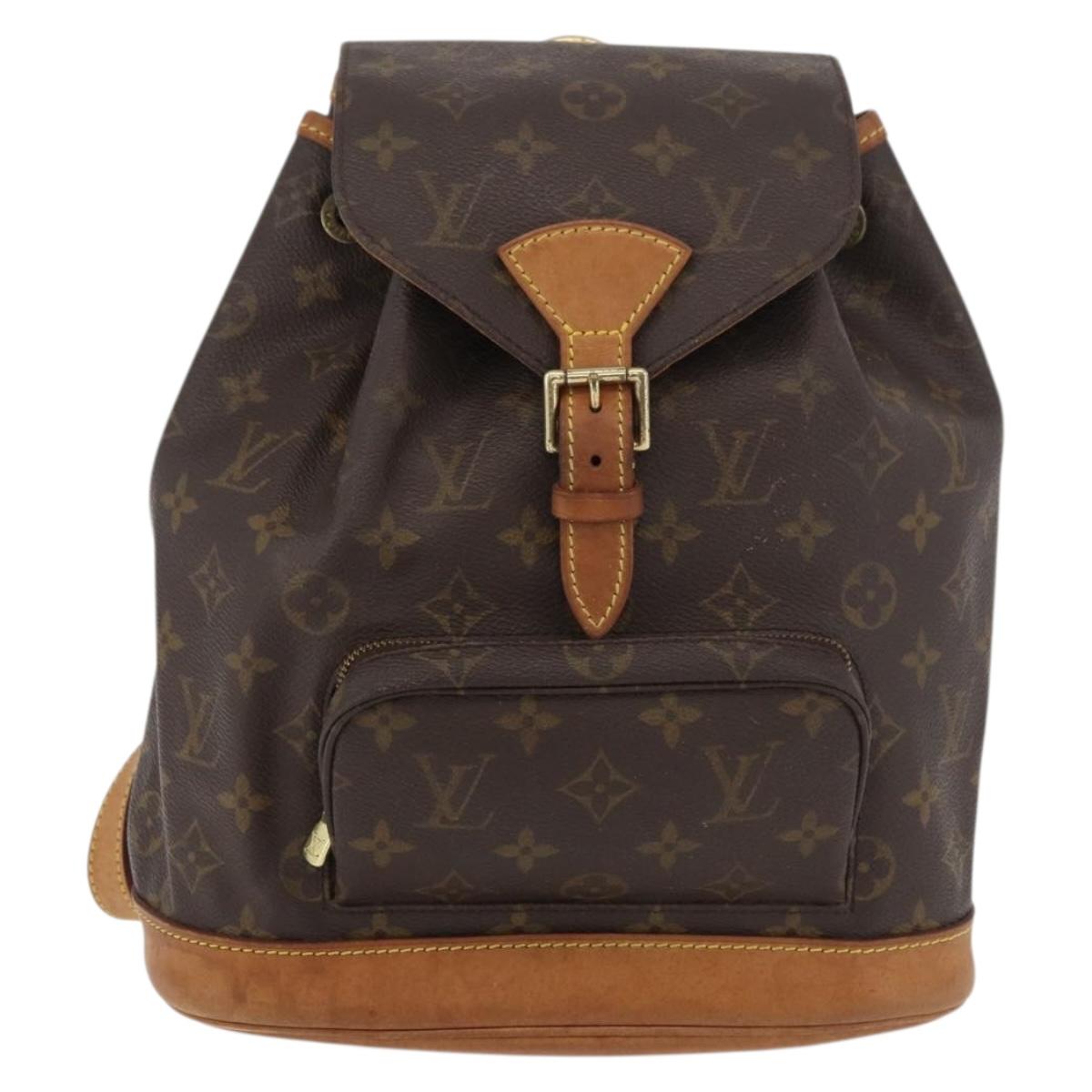 LOUIS VUITTON Monogram Montsouris MM Backpack M51136 LV Auth 176013