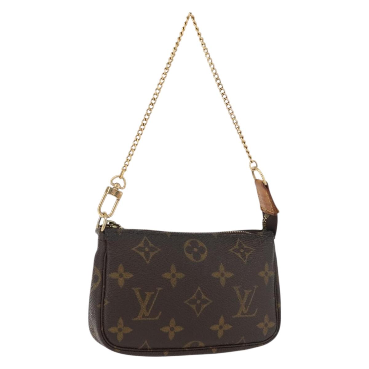 LOUIS VUITTON Monogram Mini Pochette Accessoires Pouch M58009 LV Auth 176073