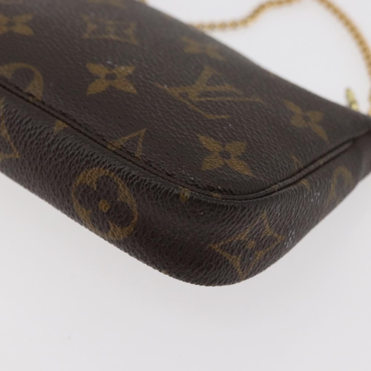 LOUIS VUITTON Monogram Mini Pochette Accessoires Pouch M58009 LV Auth 176073
