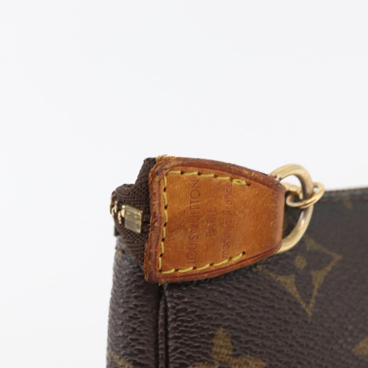LOUIS VUITTON Monogram Mini Pochette Accessoires Pouch M58009 LV Auth 176073