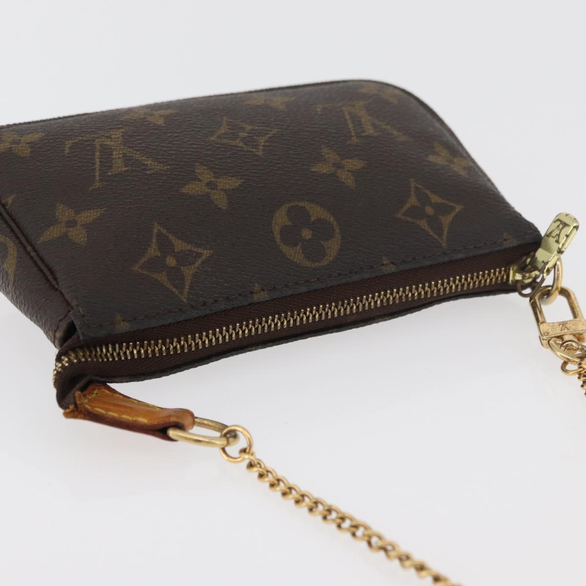 LOUIS VUITTON Monogram Mini Pochette Accessoires Pouch M58009 LV Auth 176073