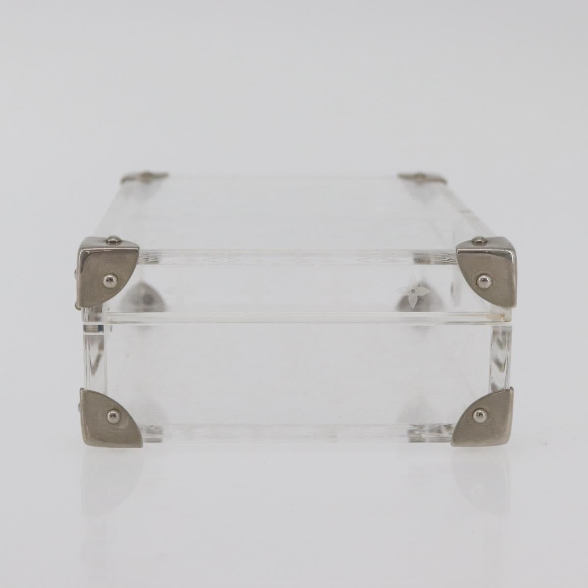 LOUIS VUITTON Monogram Love Message Mini Trunk plastic Clear M99079 Auth 176089