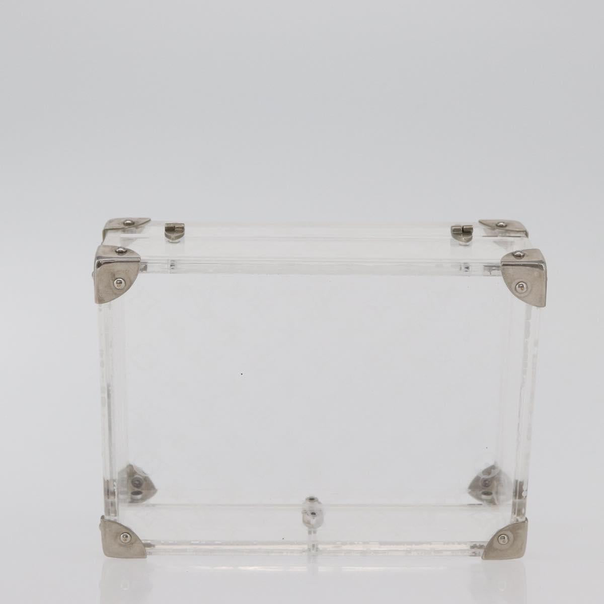 LOUIS VUITTON Monogram Love Message Mini Trunk plastic Clear M99079 Auth 176089