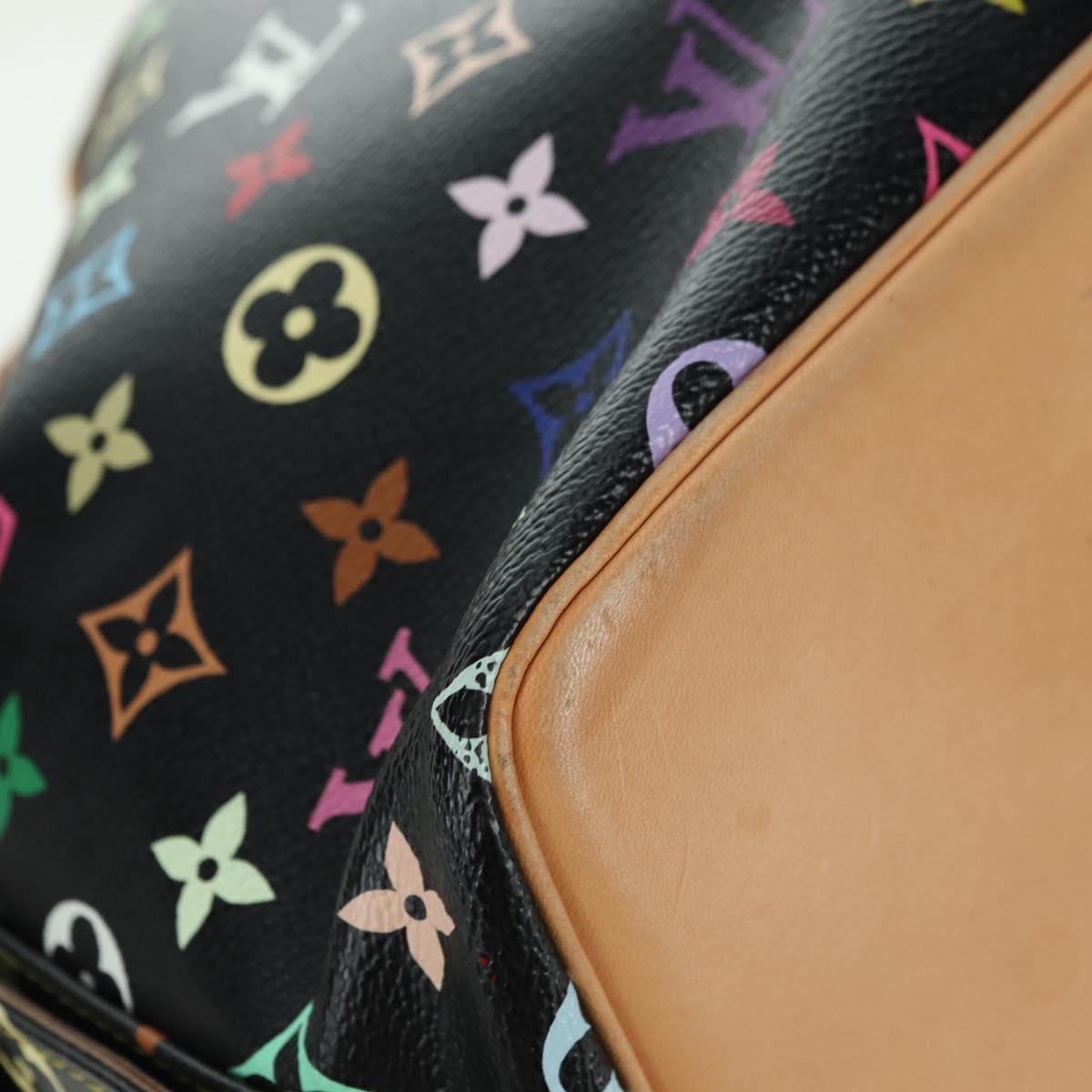 LOUIS VUITTON Monogram Multicolor Petit Noe Bag Black M42230 LV Auth 176094V