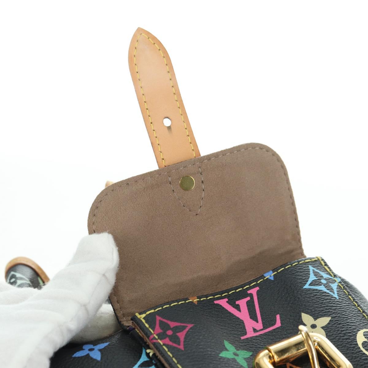 LOUIS VUITTON Monogram Multicolor Petit Noe Bag Black M42230 LV Auth 176094V
