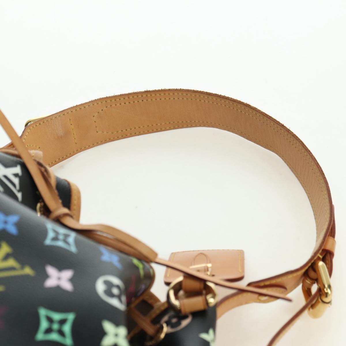 LOUIS VUITTON Monogram Multicolor Petit Noe Bag Black M42230 LV Auth 176094V