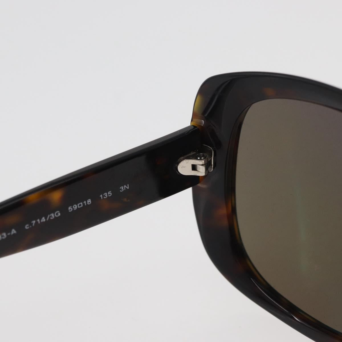 CHANEL COCO Mark Sunglasses plastic Black CC Auth 176107