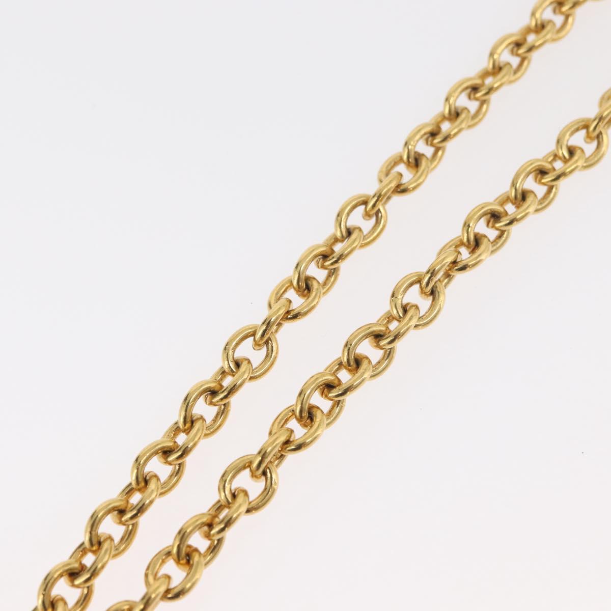 CELINE Arc de Triomphe Necklace metal Gold Tone Auth 176119A