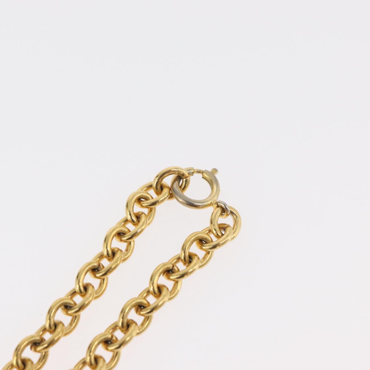 CELINE Arc de Triomphe Necklace metal Gold Tone Auth 176119A