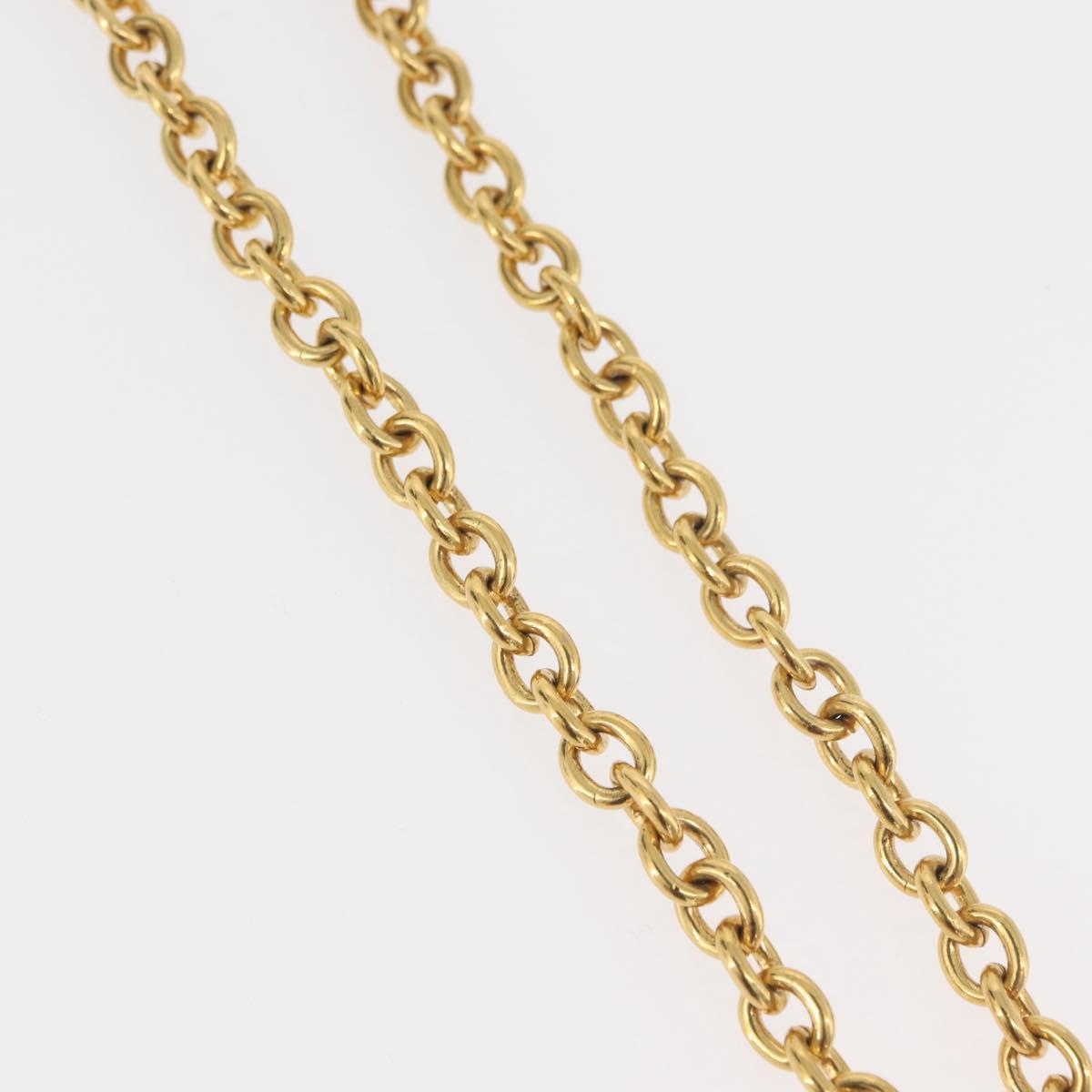 CELINE Arc de Triomphe Necklace metal Gold Tone Auth 176119A