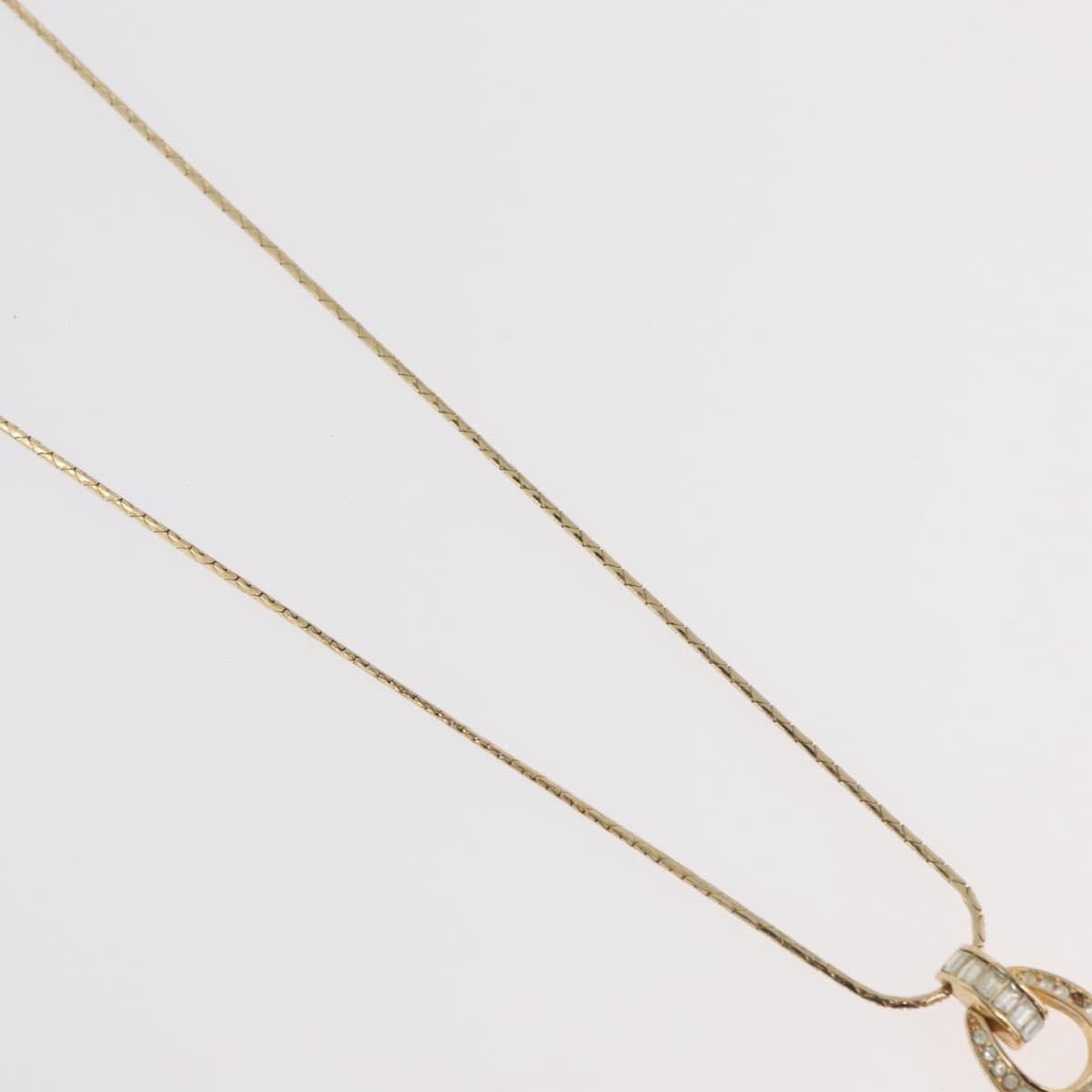 Christian Dior Necklace metal 3 Set Gold Tone Auth 176122