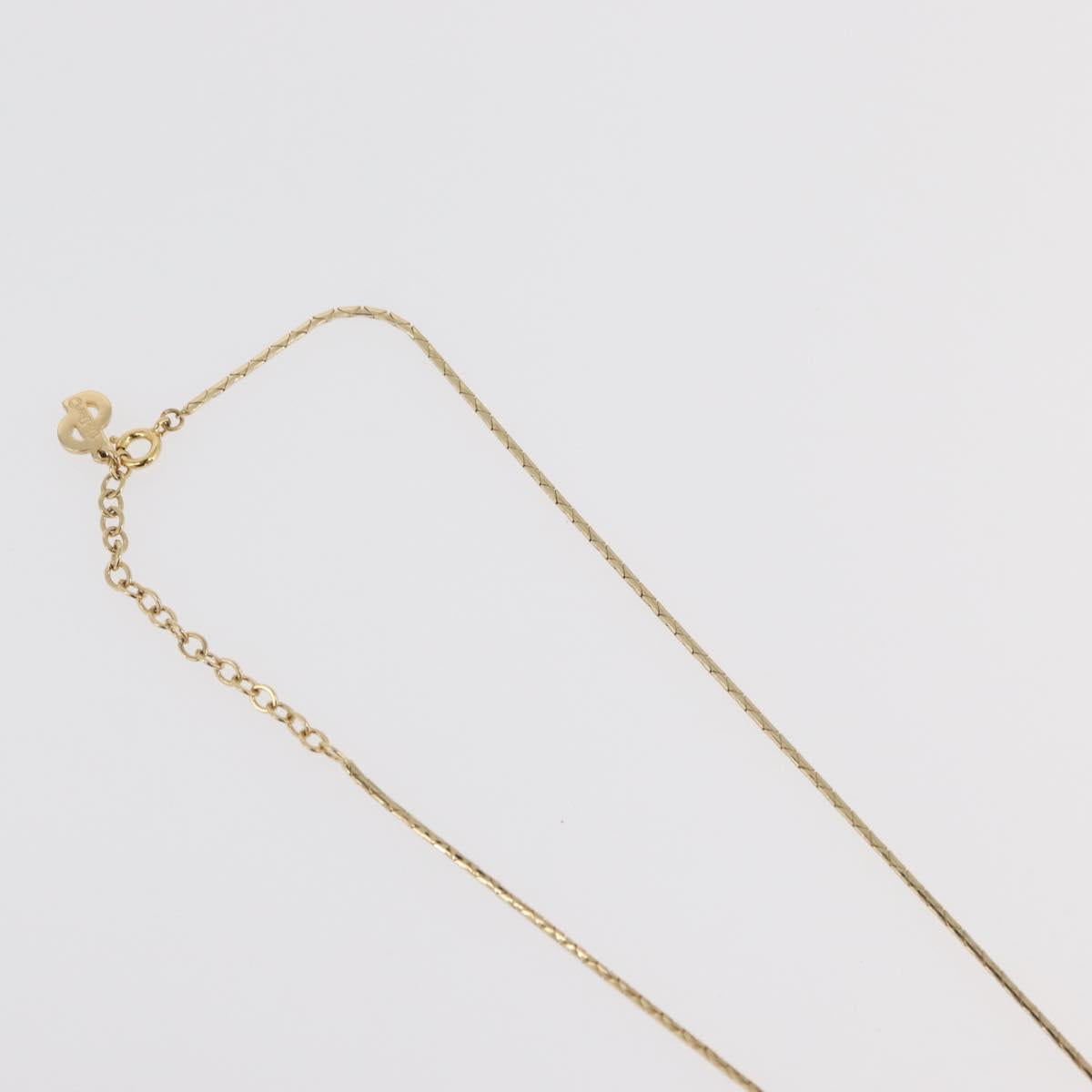 Christian Dior Necklace metal 3 Set Gold Tone Auth 176122
