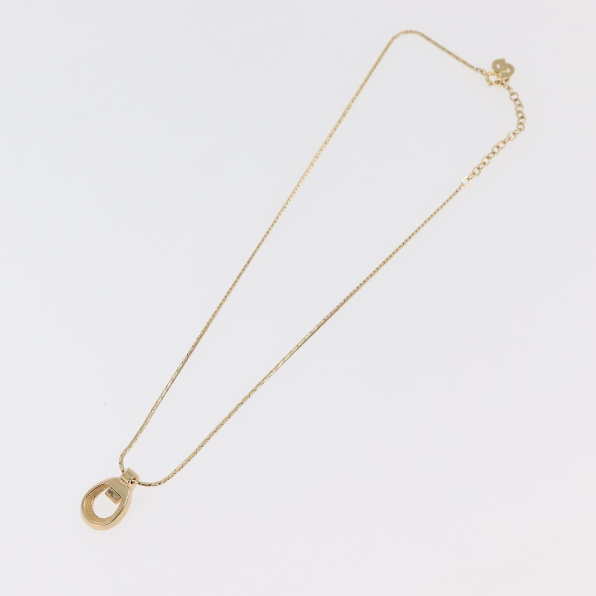 Christian Dior Necklace metal 3 Set Gold Tone Auth 176122