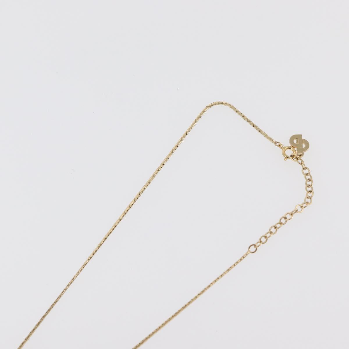 Christian Dior Necklace metal 3 Set Gold Tone Auth 176122