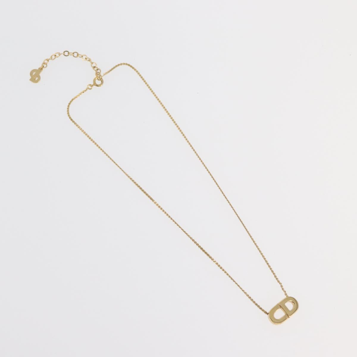 Christian Dior Necklace metal 3 Set Gold Tone Auth 176122