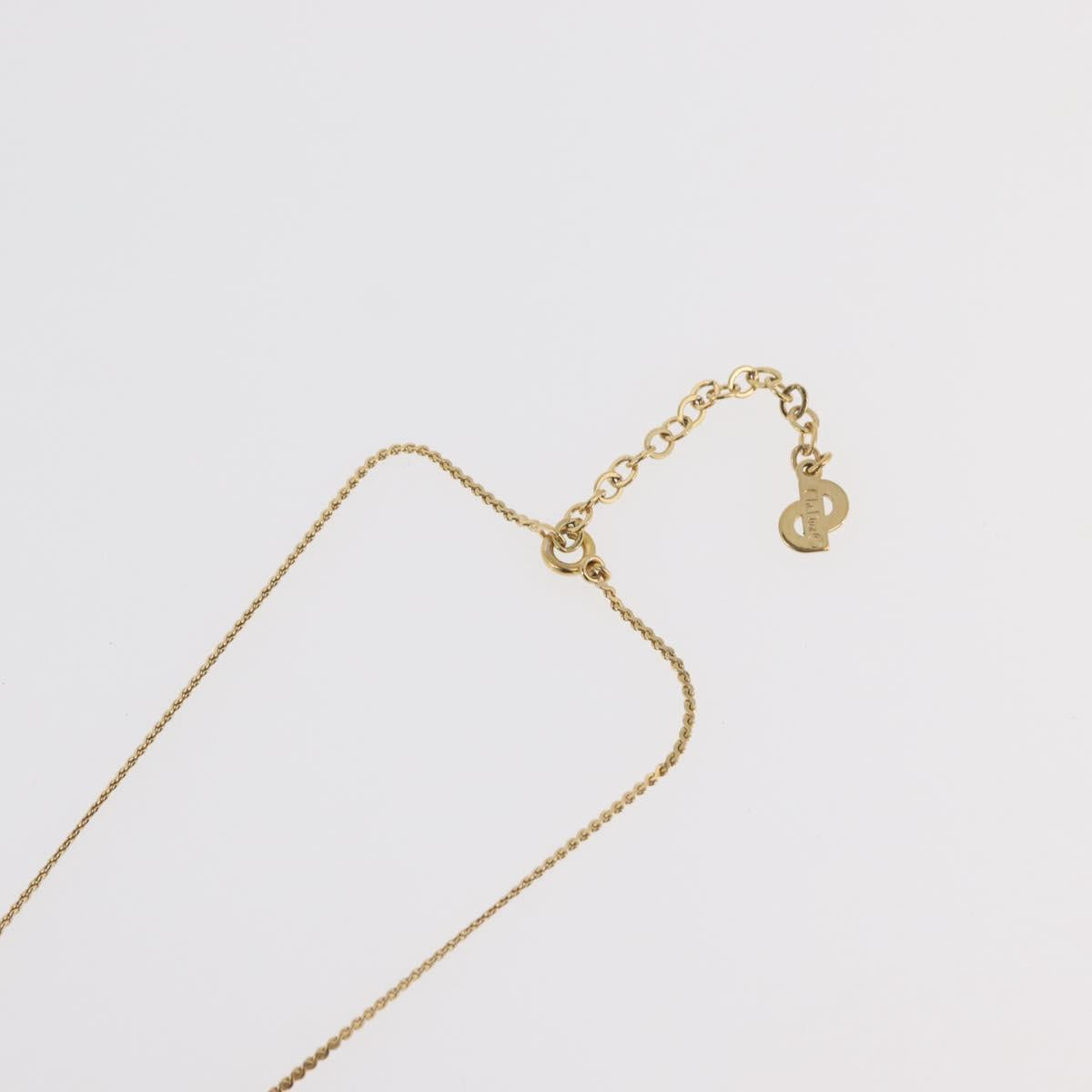 Christian Dior Necklace metal 3 Set Gold Tone Auth 176122