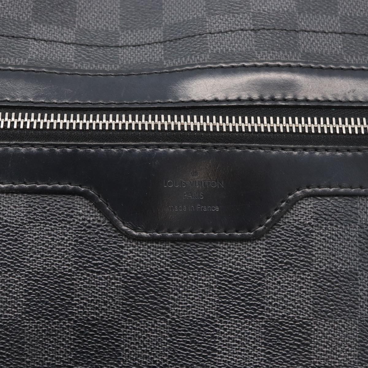 LOUIS VUITTON Damier Graphite Daniel GM Shoulder Bag N58033 LV Auth 176159