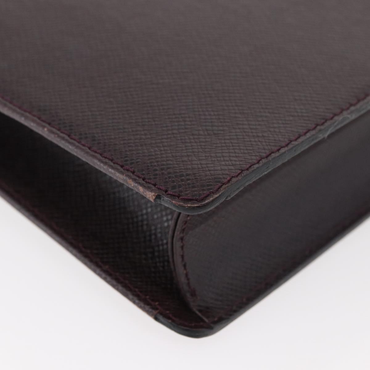 LOUIS VUITTON Taiga Serviette Kourad Business Bag Acajou M30076 LV Auth 176179