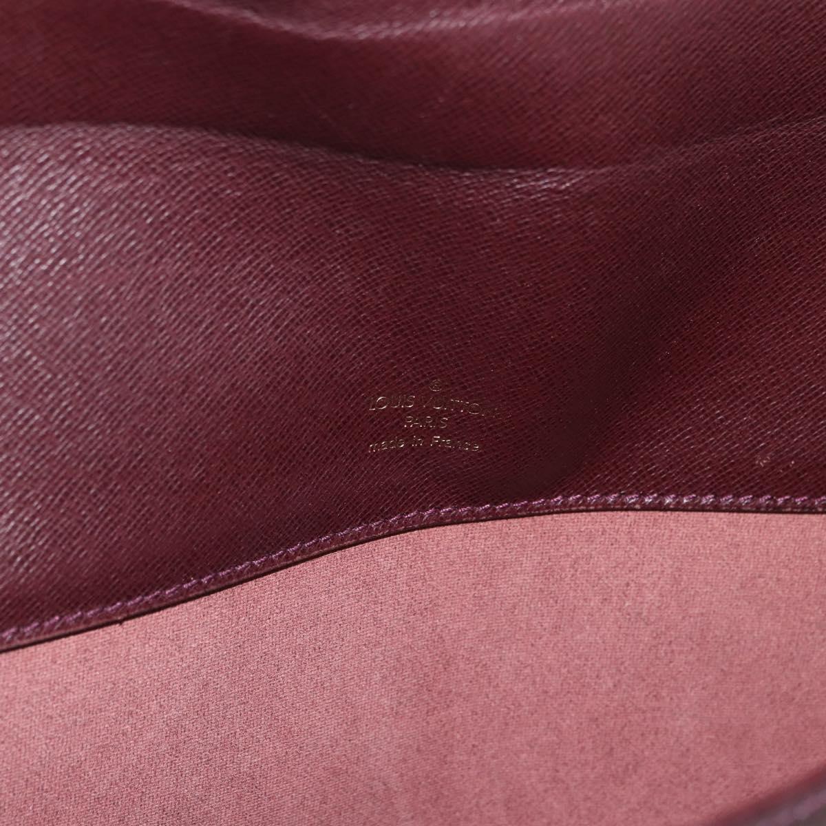 LOUIS VUITTON Taiga Serviette Kourad Business Bag Acajou M30076 LV Auth 176179