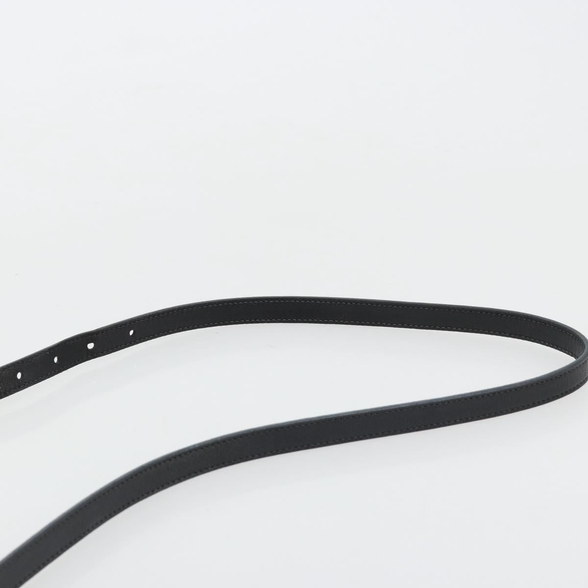 PRADA Shoulder Bag Nylon Black Gold Auth 176186A