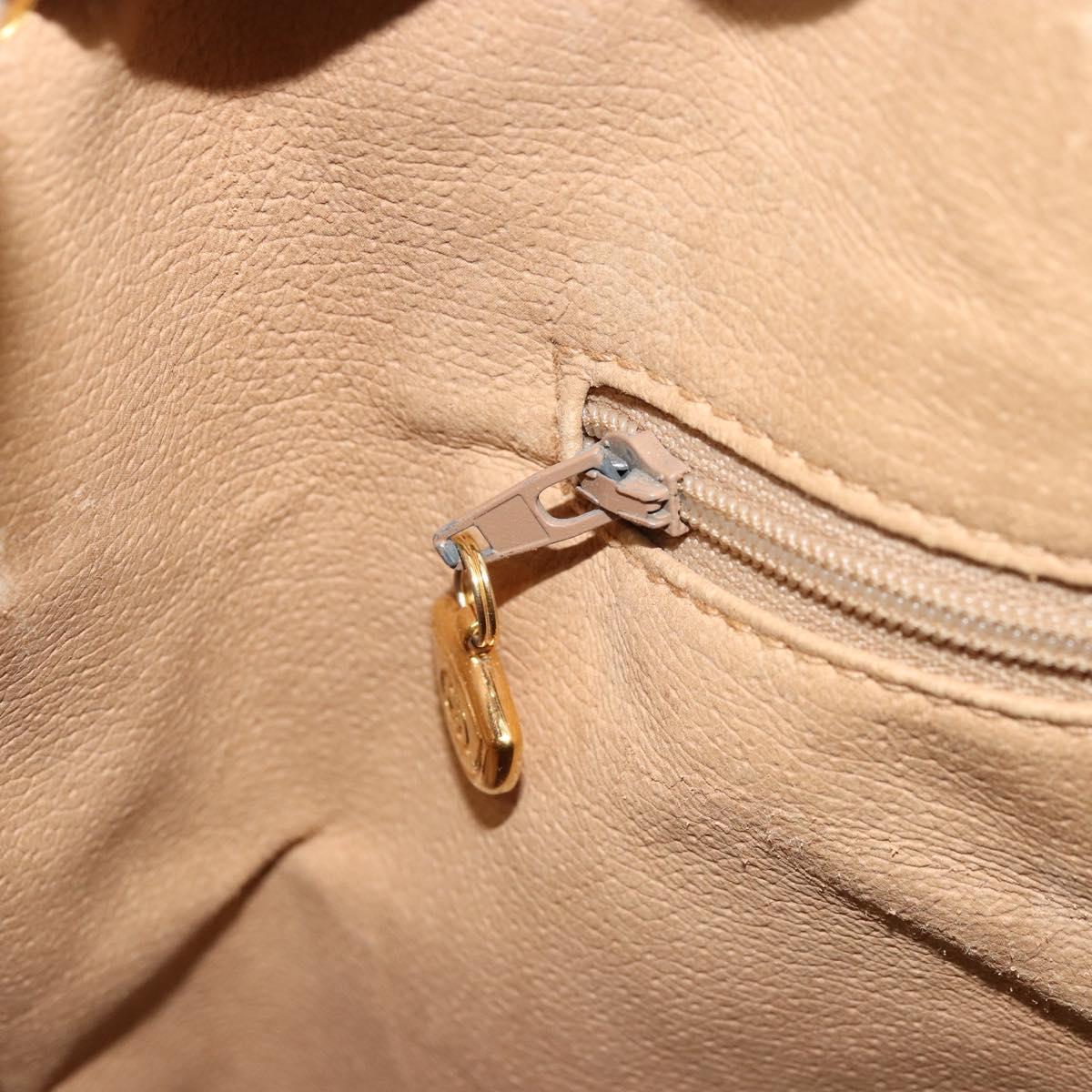 GUCCI GG Supreme Web Sherry Line Bag PVC Beige Gold 001 41 0850 Auth 176189