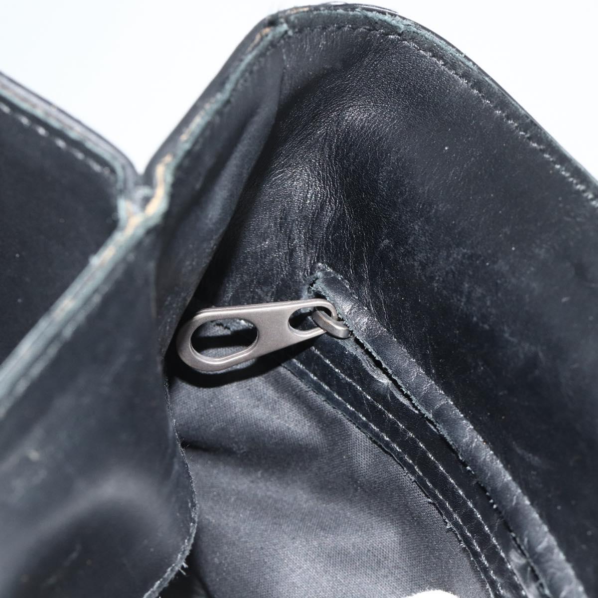 BOTTEGA VENETA INTRECCIATO Business Bag Leather Black 155172 Auth 176192