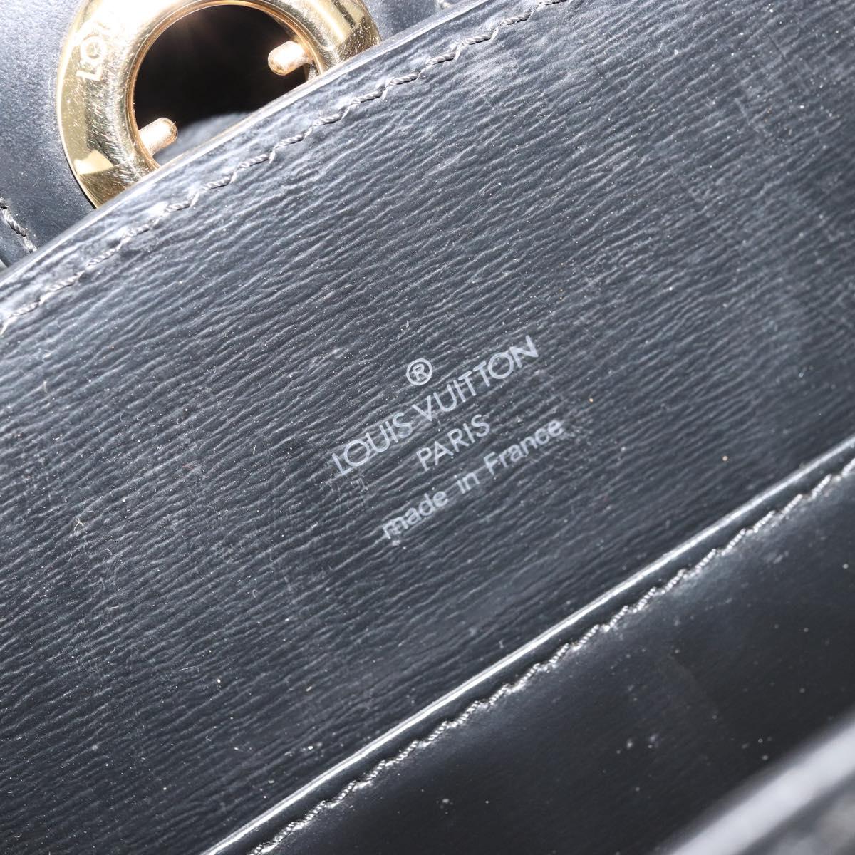 LOUIS VUITTON Epi Capuchin Shoulder Bag Black M52342 LV Auth 176221