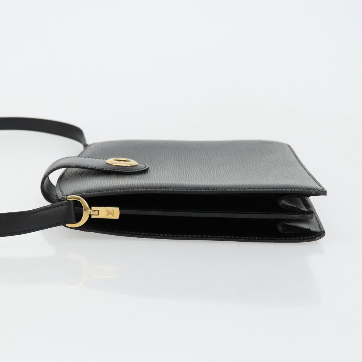LOUIS VUITTON Epi Capuchin Shoulder Bag Black M52342 LV Auth 176221