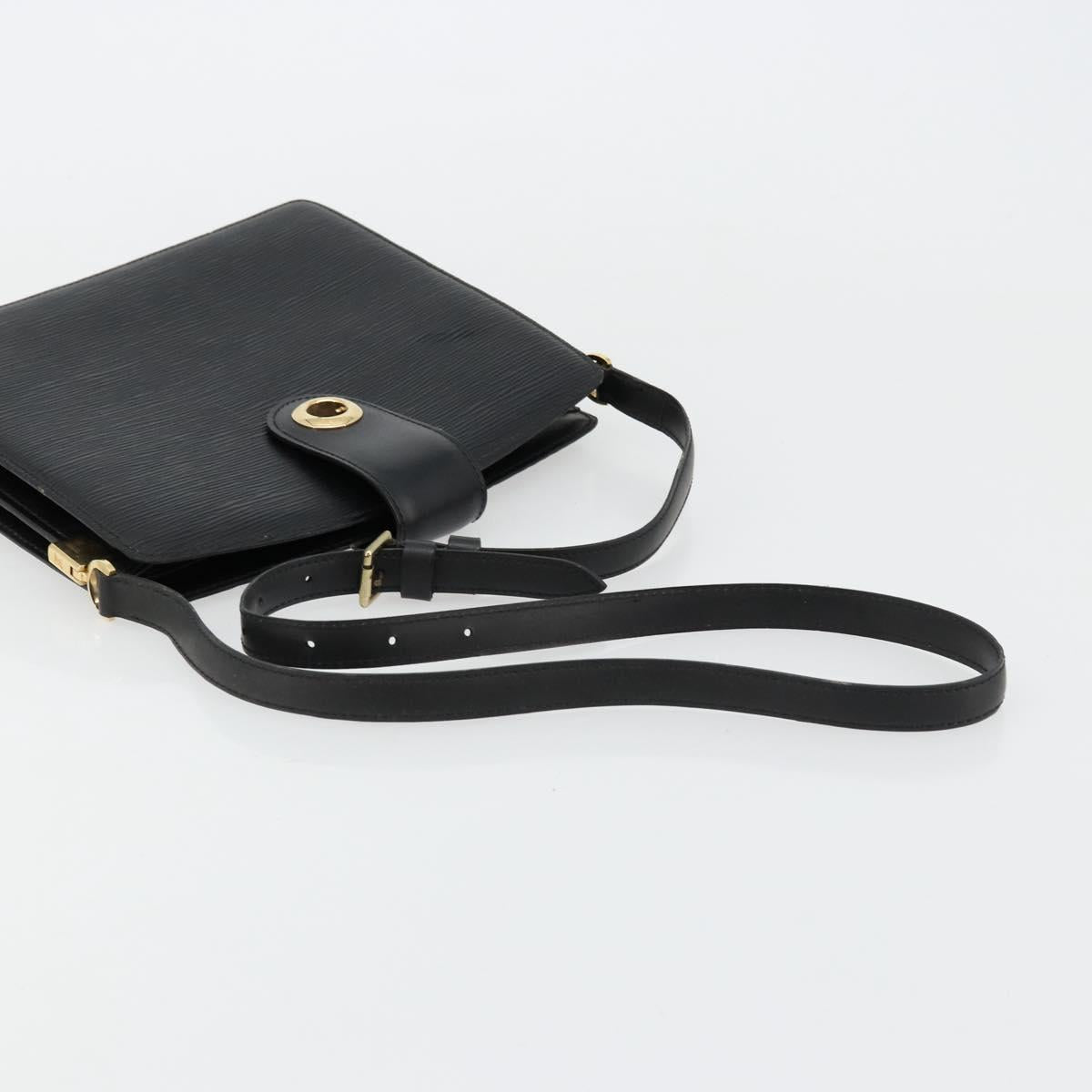 LOUIS VUITTON Epi Capuchin Shoulder Bag Black M52342 LV Auth 176221