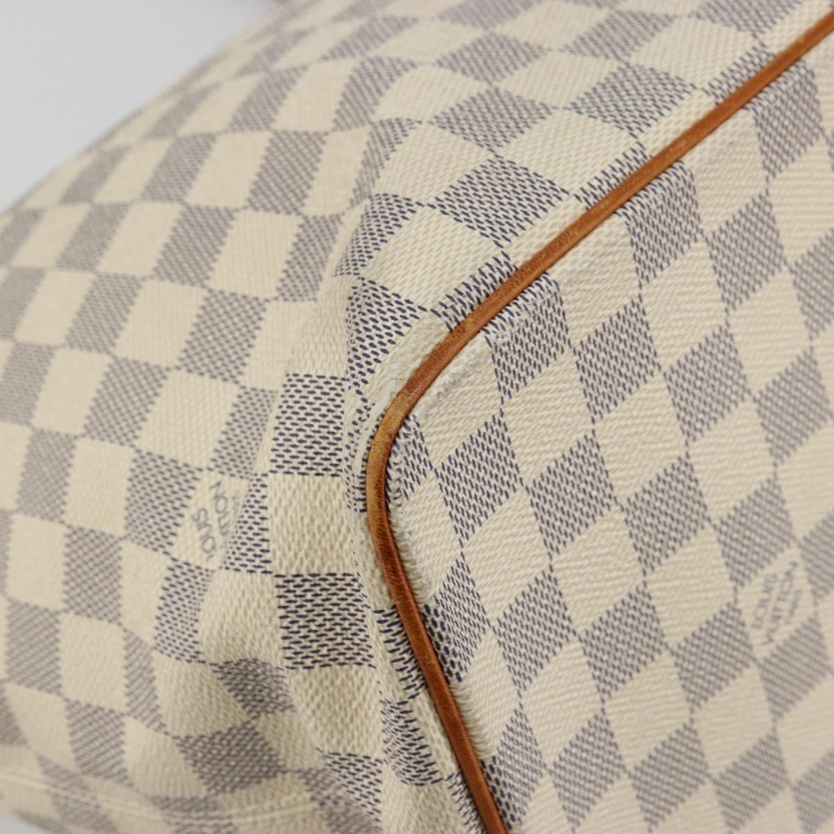 LOUIS VUITTON Damier Azur Saleya MM Tote Bag N51185 LV Auth 176240