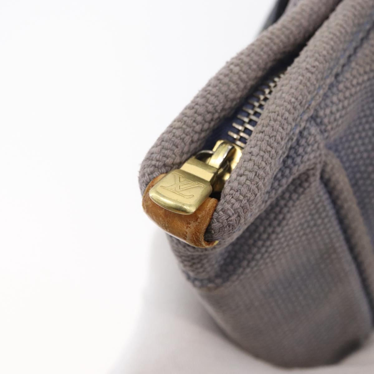LOUIS VUITTON Antigua Cabas MM Tote Bag Blue M40087 LV Auth 176246